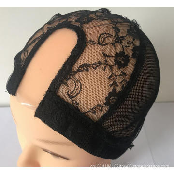 Factory wholesale u part shape wigcap for make wig, monofila wig makecap